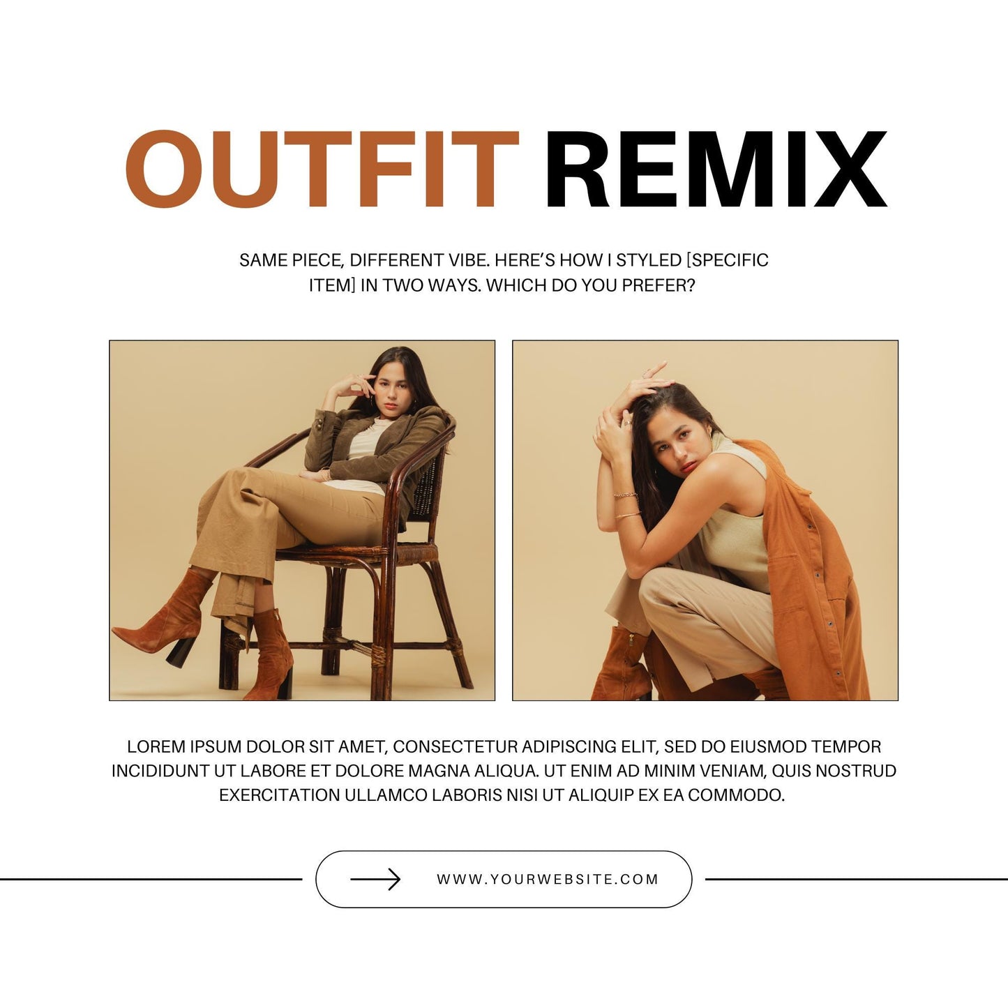 30 Fashion Instagram Post Templates | Editable Canva Templates | Outfit Inspo, Hauls & Trendy Social Media Graphics | Instant Download - Social Canvas