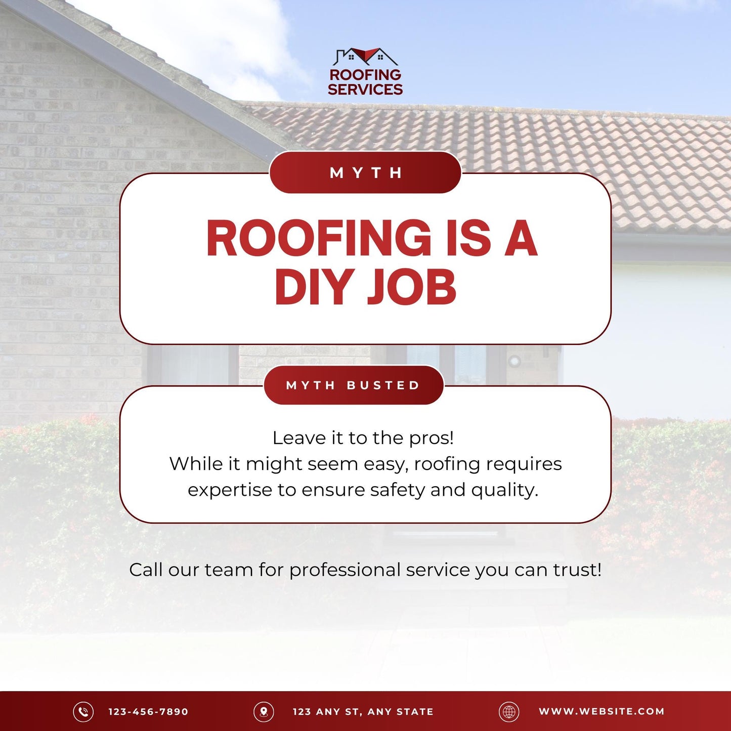 30 Roofing Social Media Templates | Social Media Planner and Analytics Guide | Roofing Business Instagram and Facebook Posts - Social Canvas