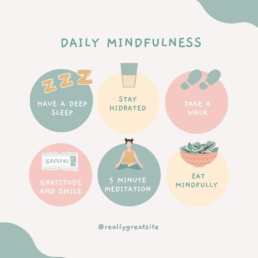 Mindfulness Templates | Canva Social Media Kit for Wellness, Mental Health and Self-Care | Instagram, Pinterest and Facebook - Social Canvas