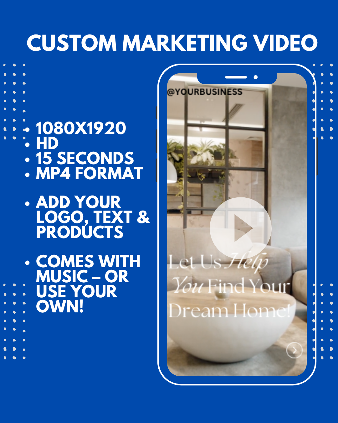 15 Second | Product Showcase Video | Custom-Made For You | 15-Second Sale Promo for Social Media | Include Product Images and Videos |