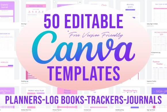 50 Editable Canva Templates 6x9 for KDP - Social Canvas