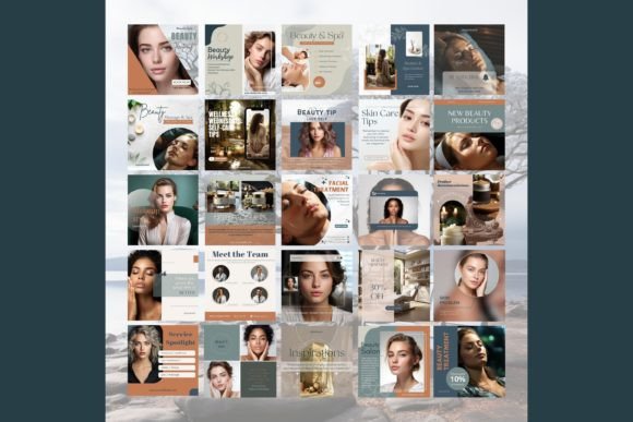 50 Social Media Post Template for Beauty - Social Canvas
