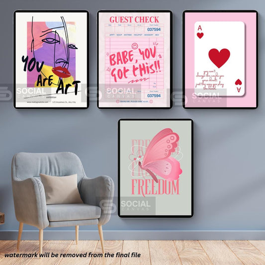 Antique Ink Profile - Modern Pop Art with Classic Charm - Iconic Pop Art Print | 600 Pop Art Prints Bundle - Social Canvas