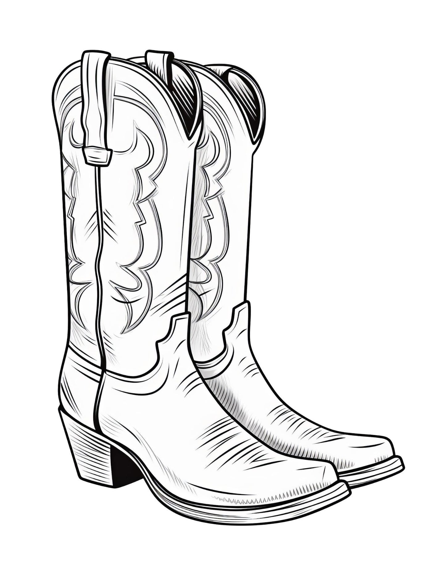 Footwear Coloring Book | 25-Page Canva Template Featuring Stylish Shoe Designs | Fun Coloring Pages for Fashion Lovers | Digital Download - Social Canvas