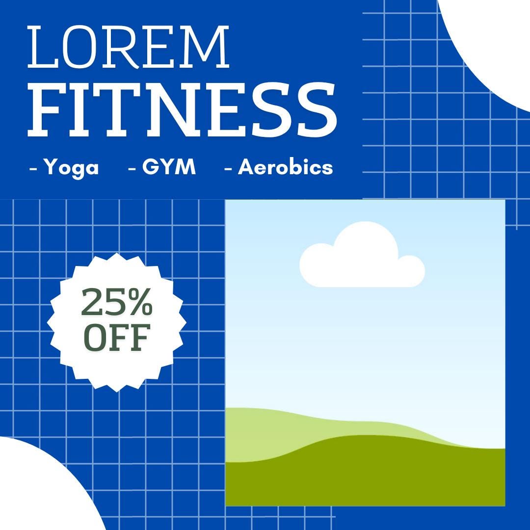 Fitness Canva Templates | Gym and Workout Social Media Kit | Personal Trainer and Wellness Branding | Digital Download - Social Canvas