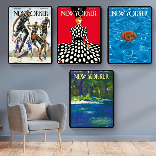 150 Magazine Cover Art Prints | Printable Wall Art | Iconic & Vintage Covers | New Yorker, Retro and Modern Designs | 300 DPI - Social Canvas