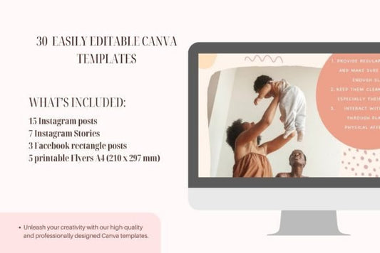 Baby Care -Canva Social Media Templates - Social Canvas