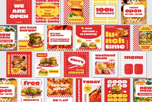 CAFE RESTO · Social Media Kit - Social Canvas