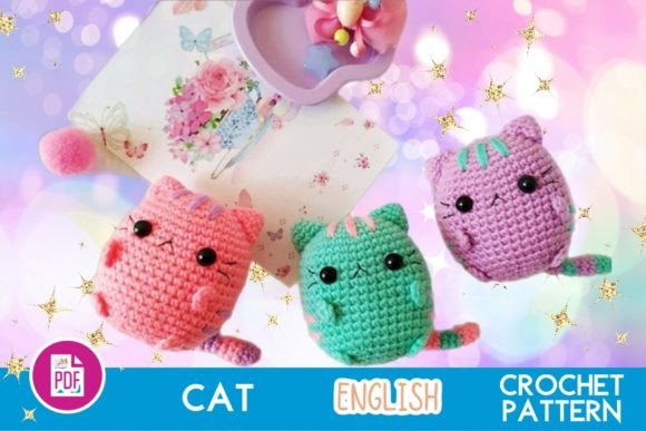 DIY Crochet Cat Plush Toy Pattern (MRR) - Social Canvas