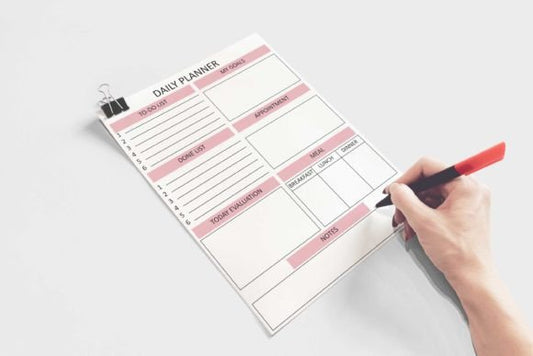Daily Planner Printable – Minimalist PDF for Productivity & Time Management (MRR) - Social Canvas
