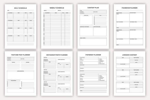 Editable Social Media Planner - Social Canvas