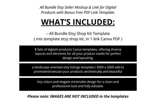 Etsy Shop Branding Kit – 8-in-1 Canva Templates for Banners, Logos & More - Social Canvas