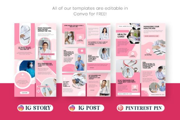 Healthcare Social Media Template Bundle - Social Canvas