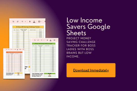 Budgeting Template for Low-Income Earners (Google Sheets) (MRR) - Social Canvas