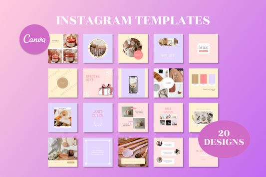 Mega Craft Business Bundle Kit – Editable Canva Templates for Crafters & Small Businesses - Social Canvas