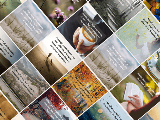 Mindfulness Quotes Social Media Template - Social Canvas