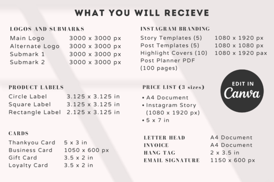 Online Business Branding Kit – Editable Canva Templates for Entrepreneurs & Small Businesses - Social Canvas