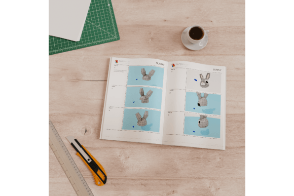 3D Papercraft Bunny - Social Canvas