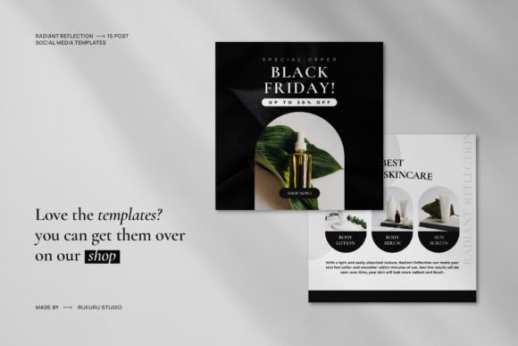 Radiant Reflection Social Media Template - Social Canvas