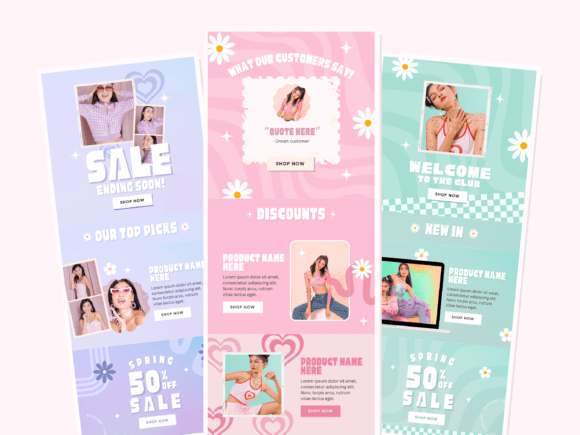 Retro Email Newsletter Canva - Social Canvas