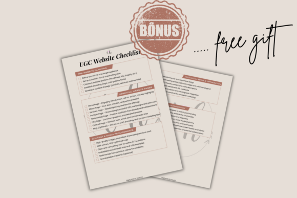 UGC Canva Website Template, Link in Bio - Social Canvas