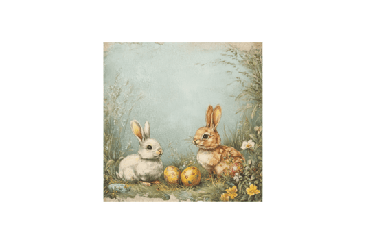 Vintage Easter Postcard Backgrounds Pack - Social Canvas