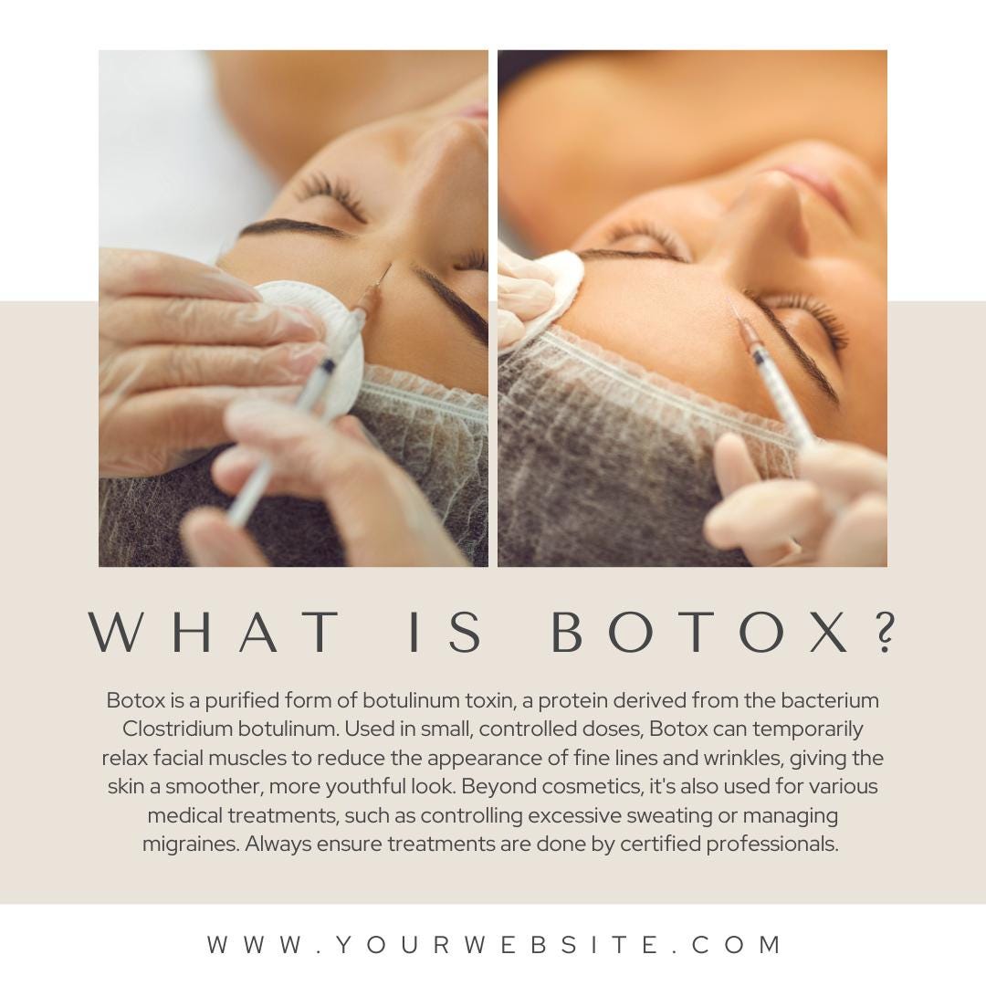 Botox & Filler Social Media Canva Templates | Social Media Planner, Analytics Guide and 800 Faceless Videos | Aesthetic Injector Marketing - Social Canvas
