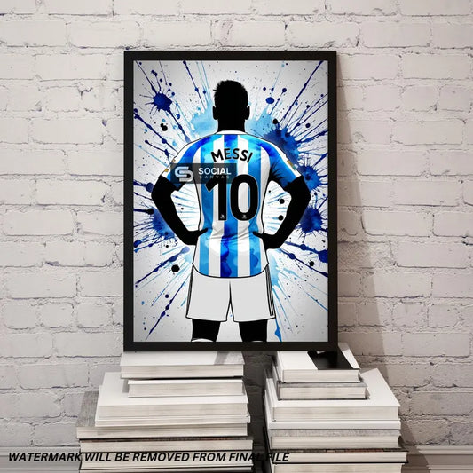 Inspired Lionel Messi PNG Bundle | High-Quality Digital Images | Soccer Legend Artwork for Print-On-Demand | Create Custom Sports Products | - Social Canvas