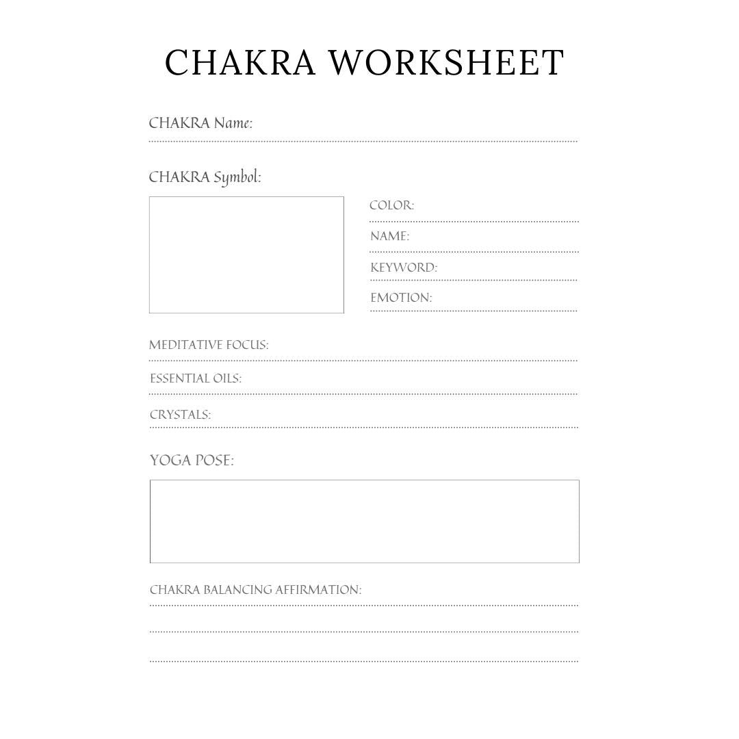 Chakra Planner Canva Template | Printable Chakra Journal | Energy Healing Tracker | Mindfulness & Meditation Planner | Digital Download - Social Canvas