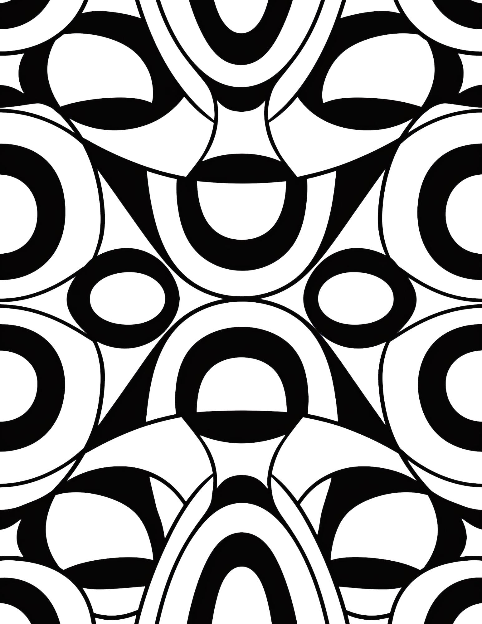 Groovy Coloring Book | 25-Page Canva Template with Retro & Psychedelic Designs | Funky, Wavy, and Abstract Coloring Pages | Digital Download - Social Canvas