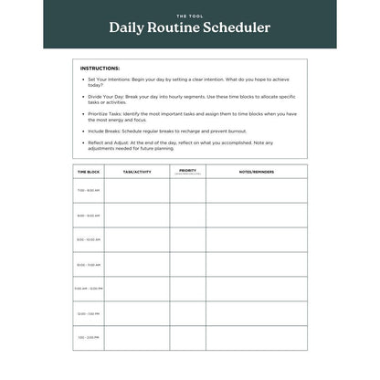 ADHD & Executive Functioning Canva Worksheets | Digital Planner for Focus, Organization and Productivity | ADHD Support PDF - Social Canvas
