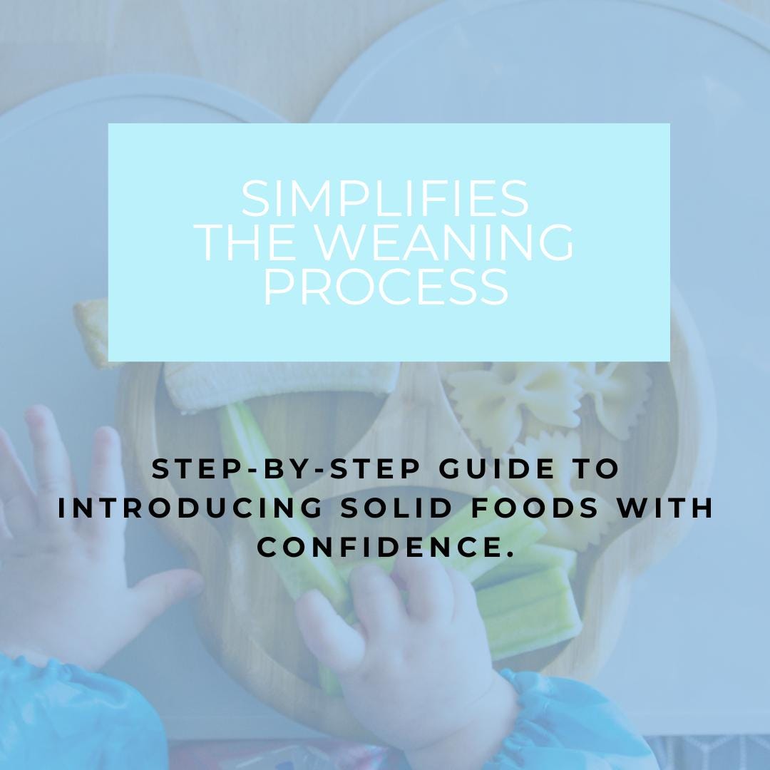 Baby-Led Weaning Planner Canva Editable | Digital Guide for First Foods, Meal Planning & Baby Nutrition | Free Letters to Baby Gift - Social Canvas