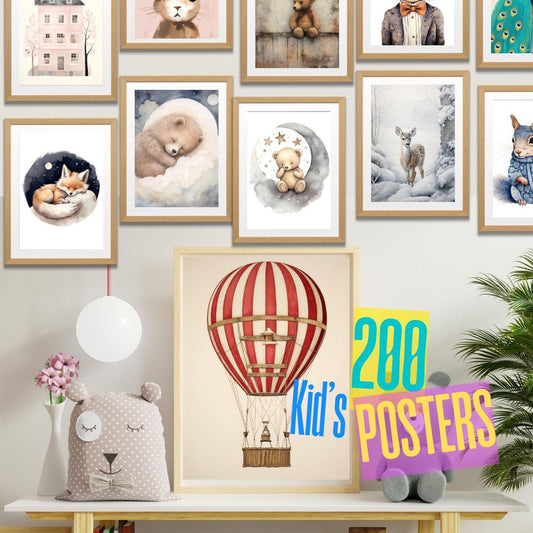 Whimsical Elephant in Top Hat Art Print | Quirky Animal Portrait Wall Decor | 200 Beautifully Made Kids Wall Art Prints | Nursery - Social Canvas