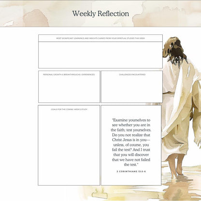Daily Bible Study Planner | Prayer Journal and Scripture Reflection | Digital Christian Devotional - Social Canvas