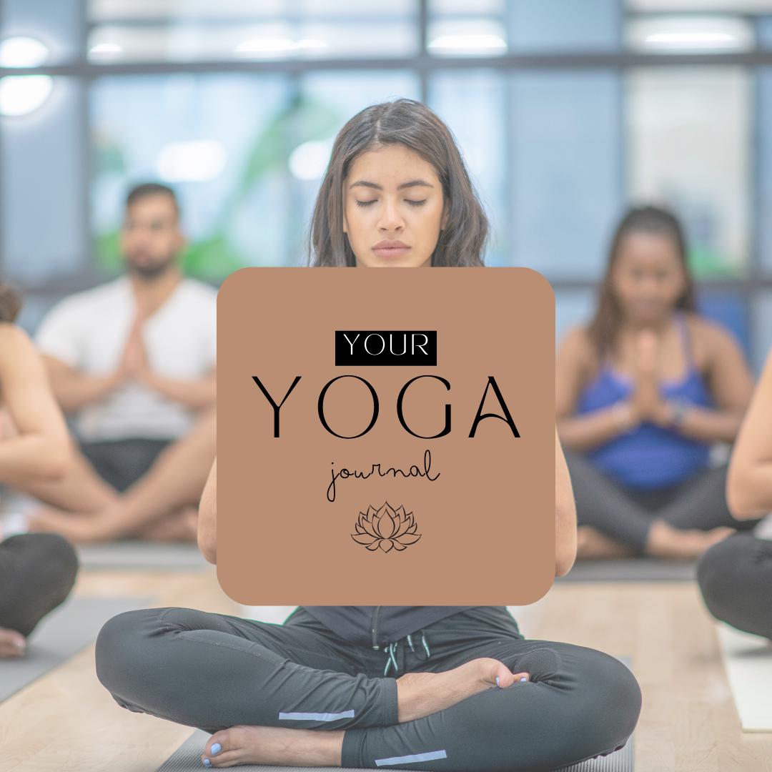 Yoga Journal Canva Template | Printable Yoga Planner | Yoga Practice Log | Meditation Tracker | Digital Download - Social Canvas