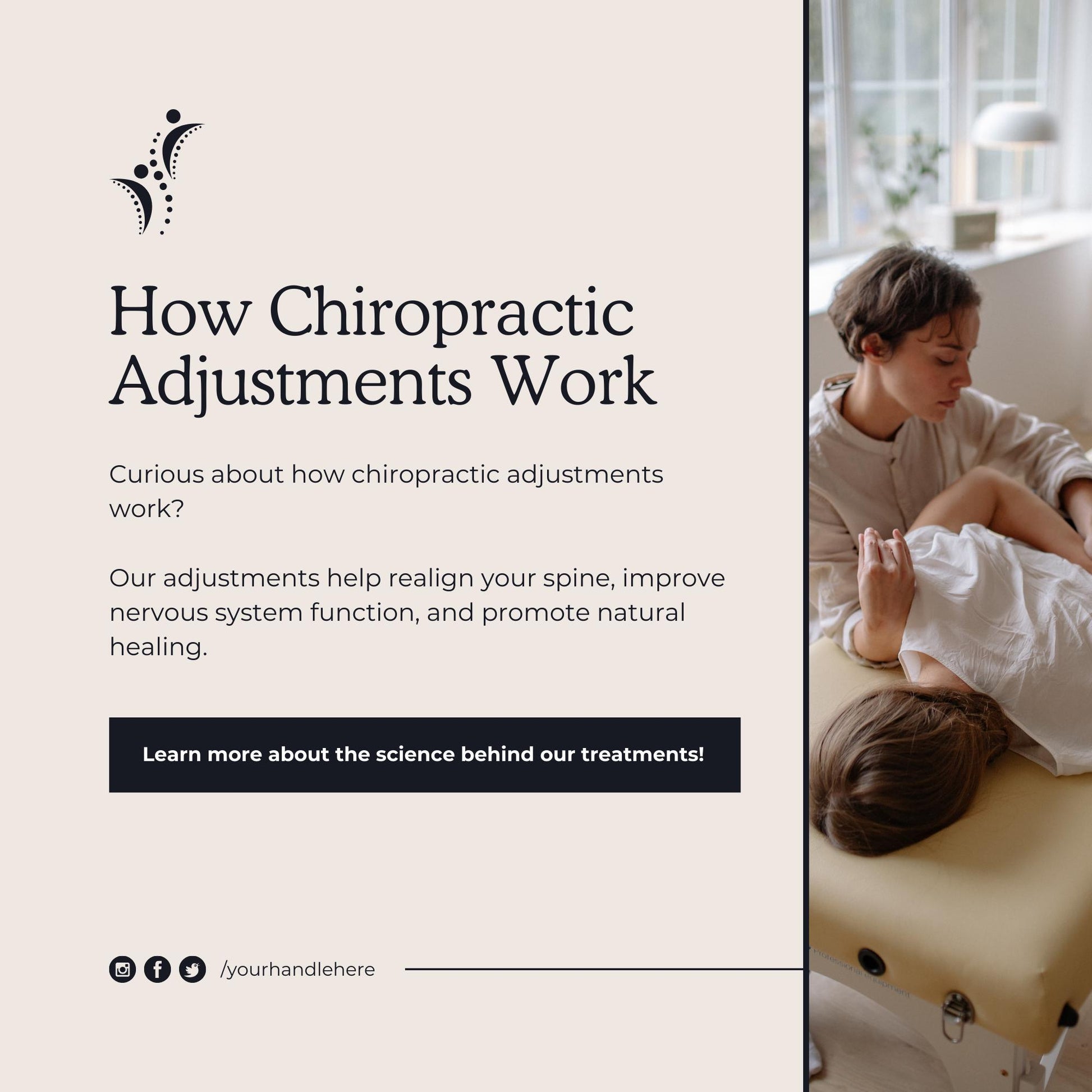 60 Chiropractor Social Media Templates | Editable Canva Templates | Chiropractic Care, Wellness and Health Marketing | Instant Download - Social Canvas