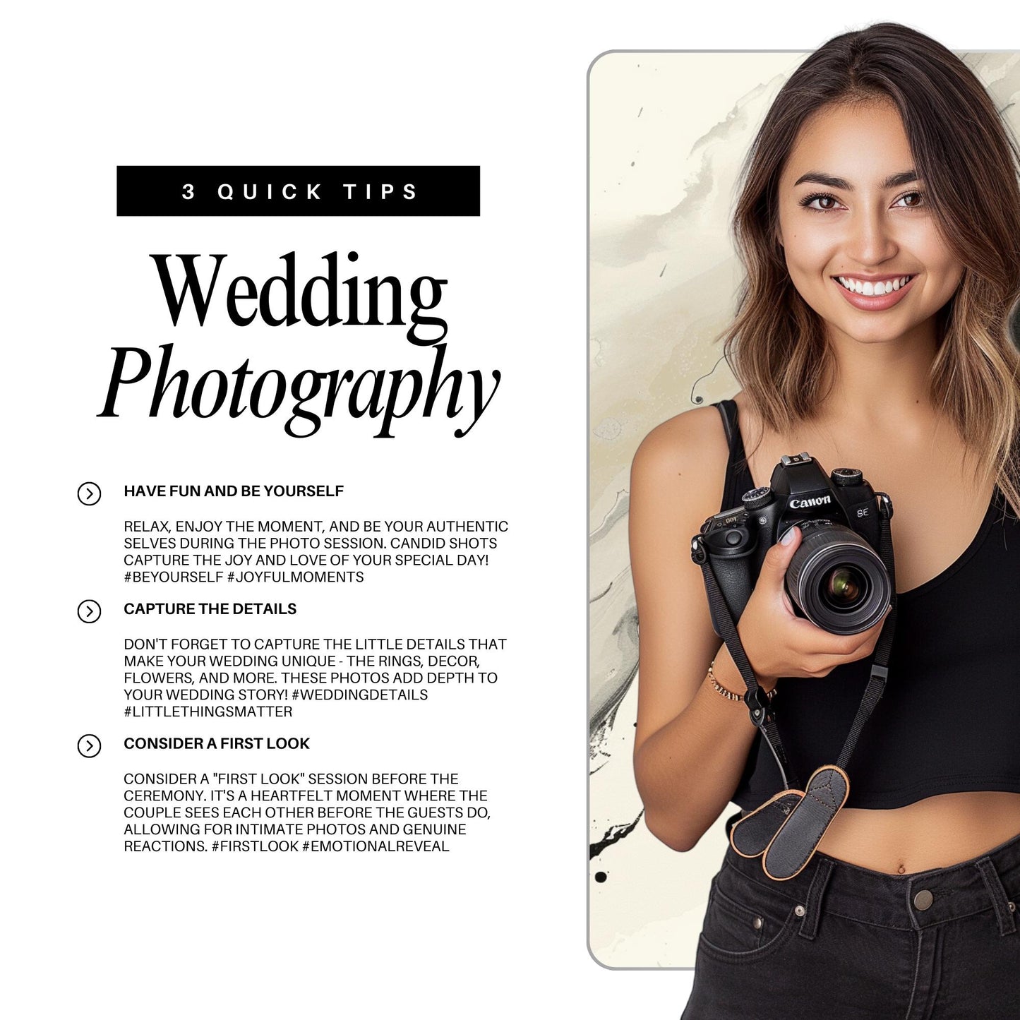Photography Social Media Canva Templates | Wedding & Portrait Photographer Marketing Kit - Social Canvas