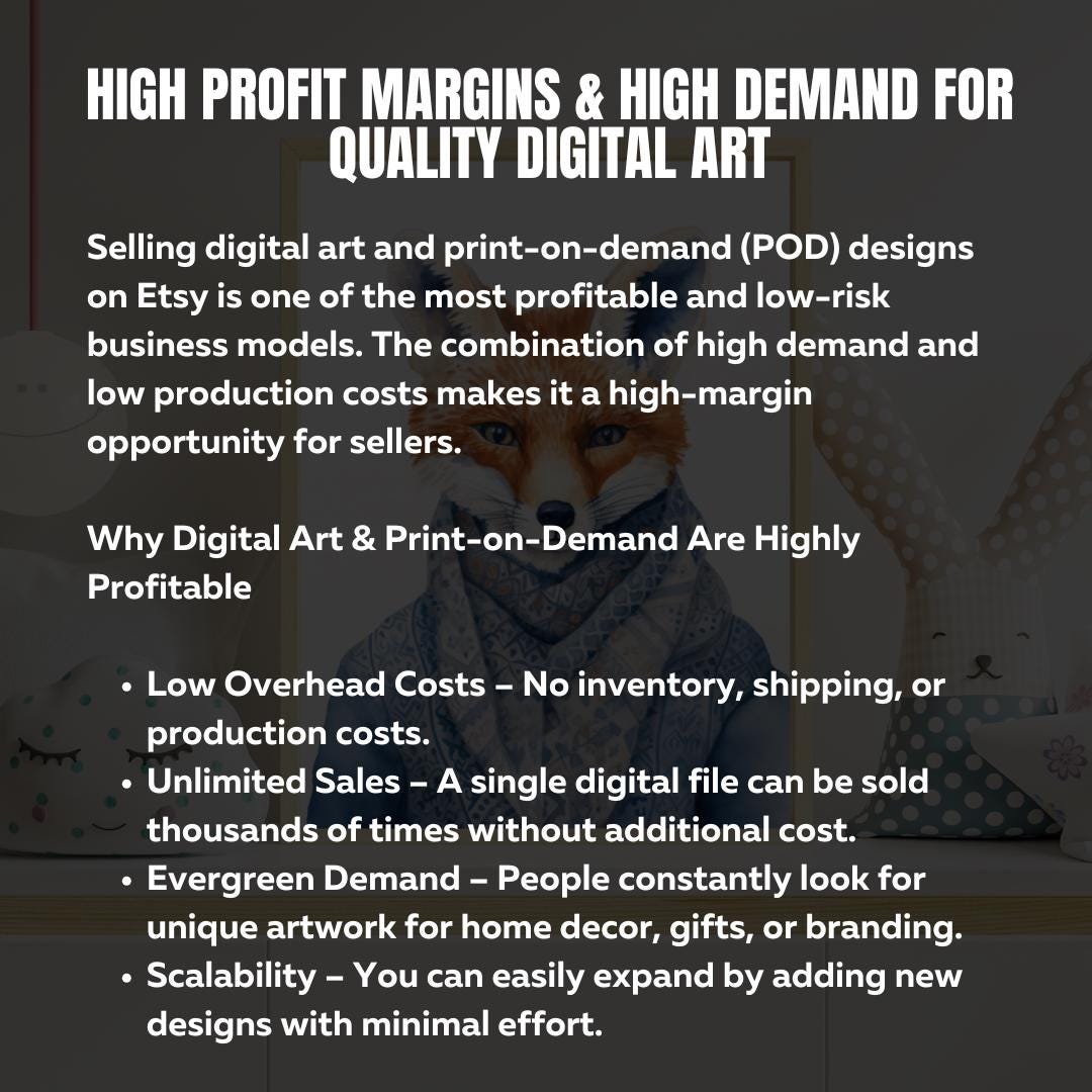 MRR Etsy Starter Kit | 500 Digital Art Prints | Passive Income Etsy Business | Faceless Marketing Guide | Digital Download - Social Canvas