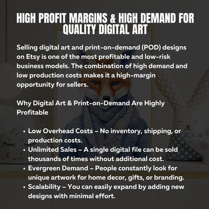 MRR Etsy Starter Kit | 500 Digital Art Prints | Passive Income Etsy Business | Faceless Marketing Guide | Digital Download - Social Canvas