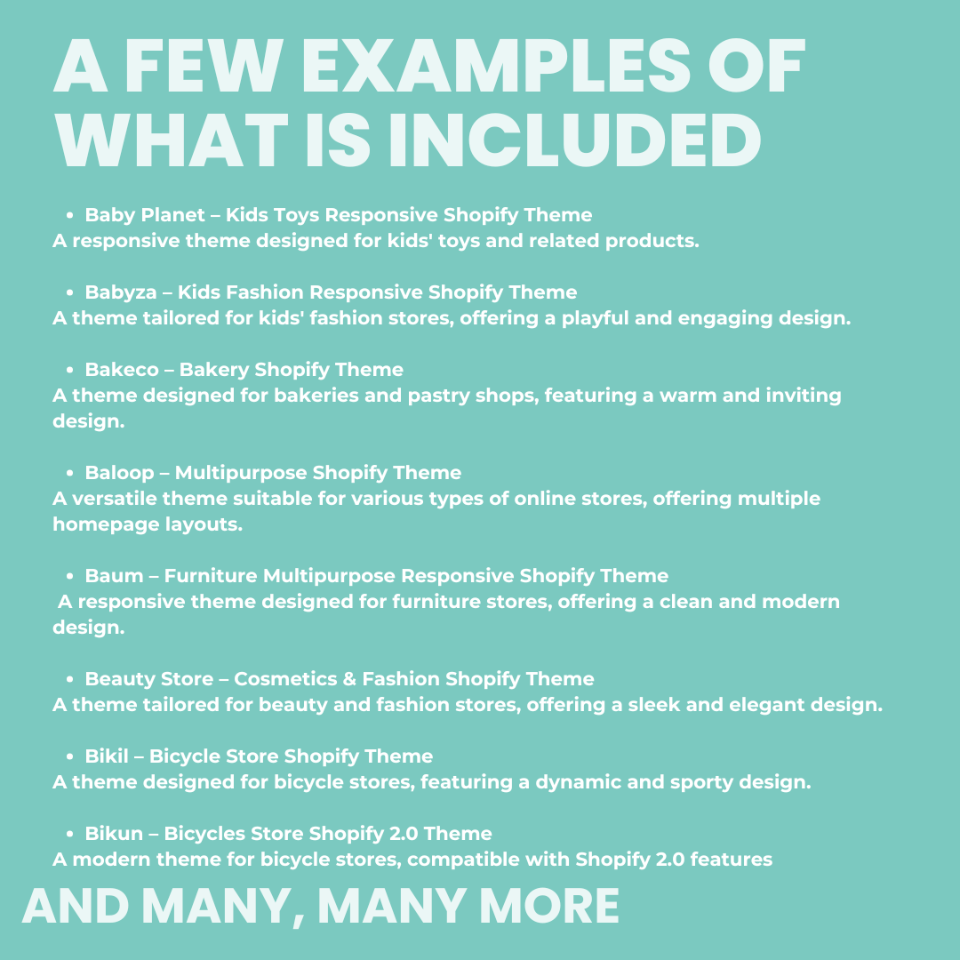 Ultimate Shopify Theme Collection – 250 Resellable eCommerce Templates