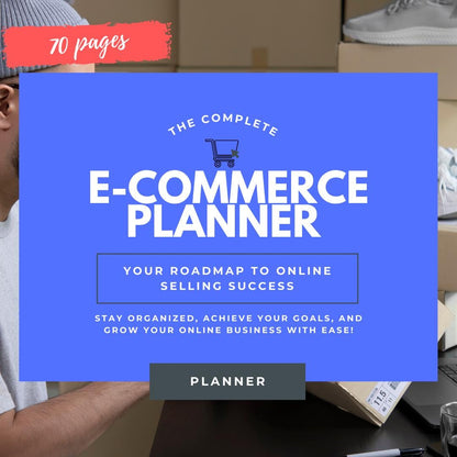 E-Commerce Business Planner | Digital Seller Organizer | Marketing & Inventory Tracker - Social Canvas