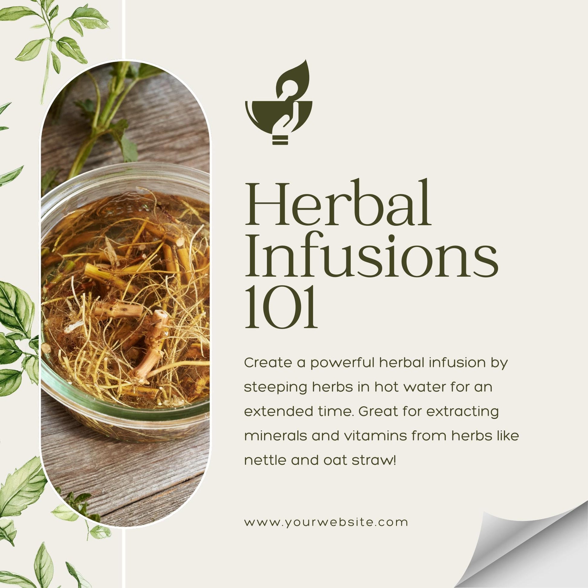 50 Herbal Wellness Social Media Templates | Social Media Planner, Analytics Guide and 800 Faceless Videos | Holistic Health, Natural - Social Canvas