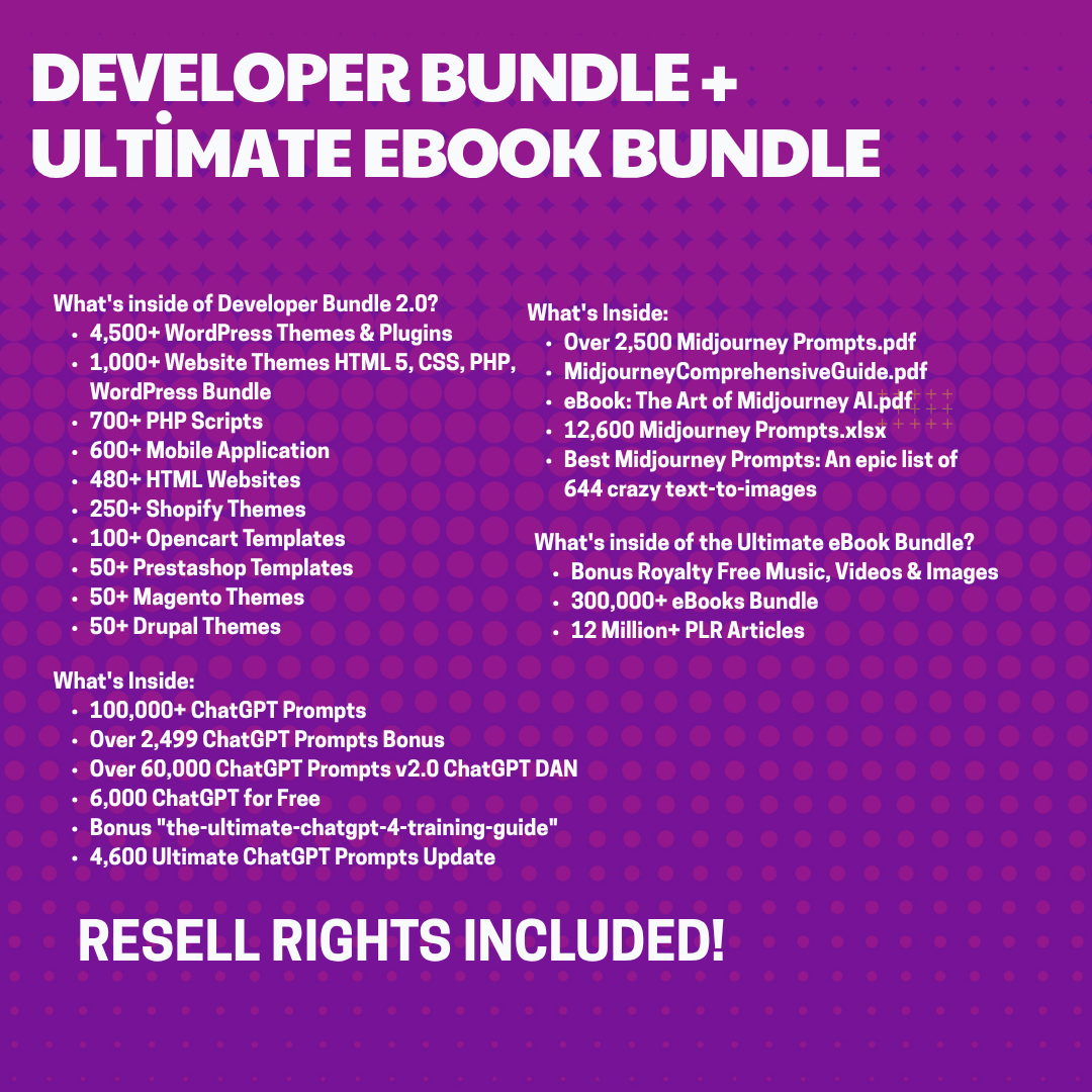 Millions Of Done For You Digital Products with PLR & MRR – Instant Download to Create, Customize & Resell