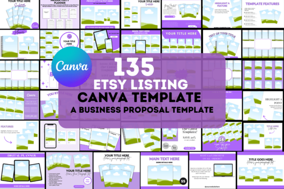 135 Editable Etsy Mockups (Canva Template Bundle) (MRR) - Social Canvas