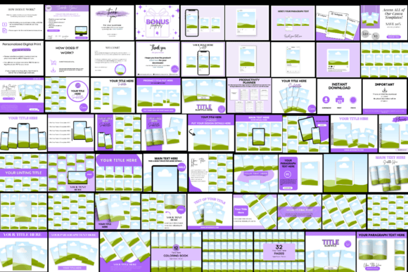 135 Editable Etsy Mockups (Canva Template Bundle) (MRR) - Social Canvas