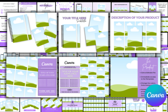 135 Editable Etsy Mockups (Canva Template Bundle) (MRR) - Social Canvas