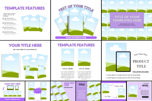 135 Editable Etsy Mockups (Canva Template Bundle) (MRR) - Social Canvas