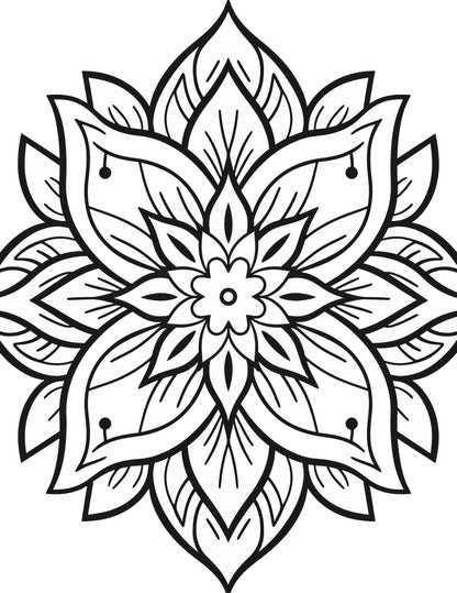 Minimalist Boho Coloring Book | 25-Page Canva Template with Bohemian Designs | Relaxing, Modern, and Aesthetic Coloring Pages - Social Canvas