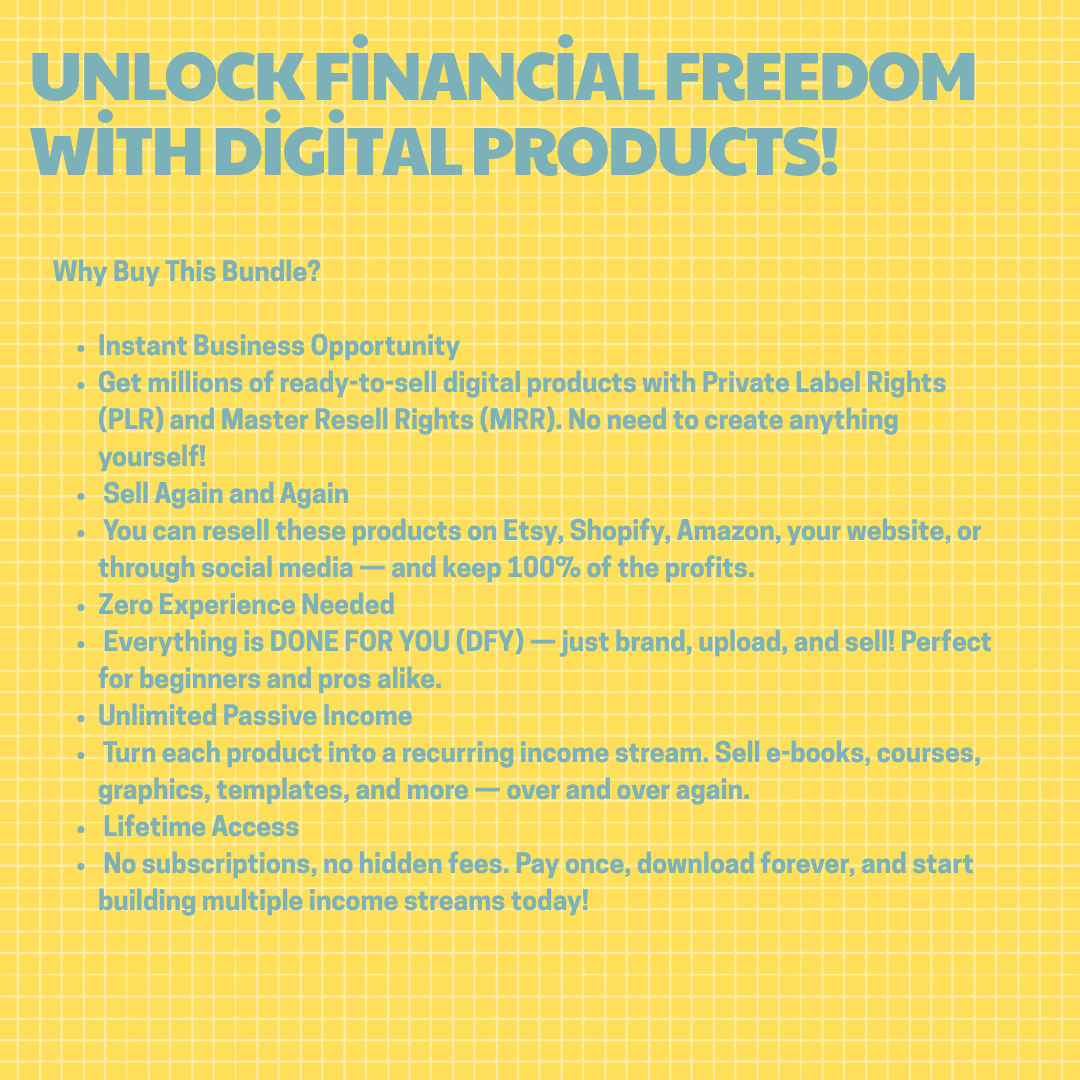 Mega PLR/MRR Vault – Millions of Ready-to-Sell Digital Products for Passive Income Creators