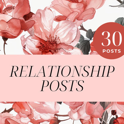 Relationship Social Media Canva Templates | Coaching & Self-Help Instagram Posts - Social Canvas
